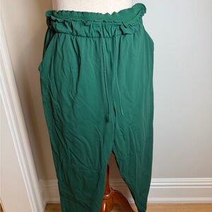 Size 12  Stretch Lululemon Drawstring Waist Women's Jogger Pants - Green